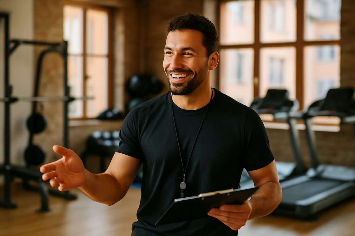 Coach sportif au travail