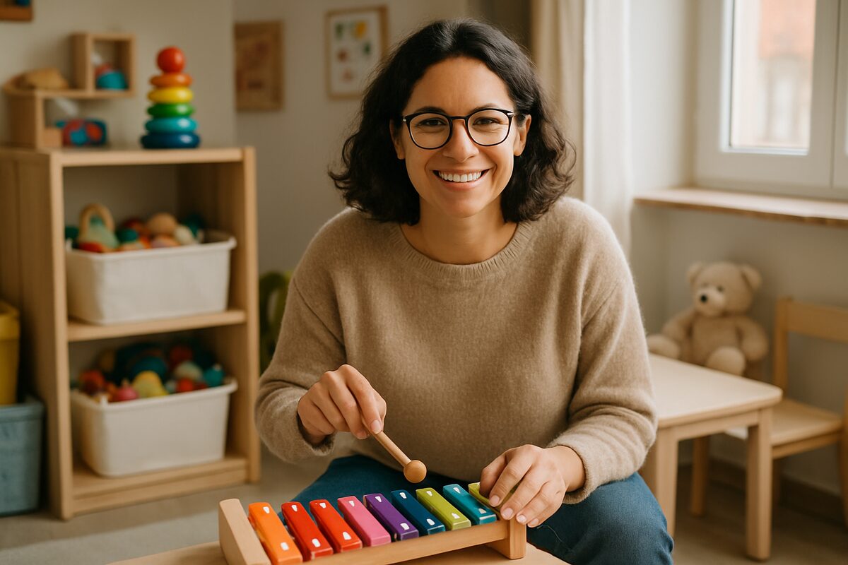 Garde d'enfants au travail